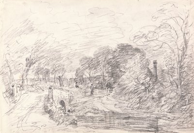 A Bridge near Salisbury Court, Perhaps Milford Bridge by John Constable
